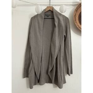 Barefoot Dreams Women's Beige Open Front Cardigan Sweater Size M